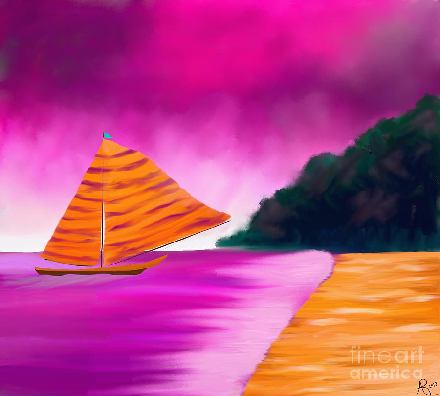 Fantasy Sailing Painting