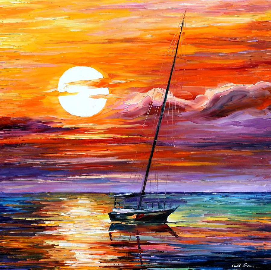 Far And Away - PALETTE KNIFE Oil Painting On Canvas By Leonid Afremov ...