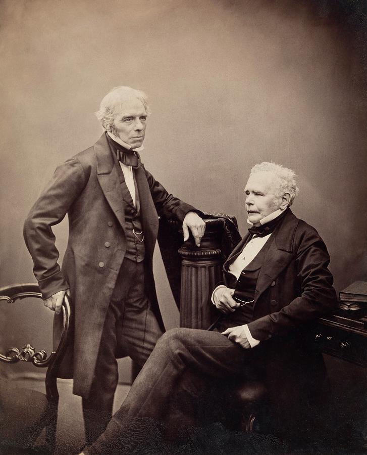 Faraday And Brande Photograph by Royal Institution Of Great Britain / Science Photo Library