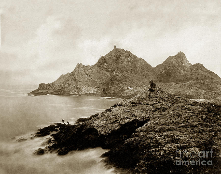 Lighthouse Photograph - Farallon Island Lighthouse California Pacific Ocean 1880 by Monterey County Historical Society
