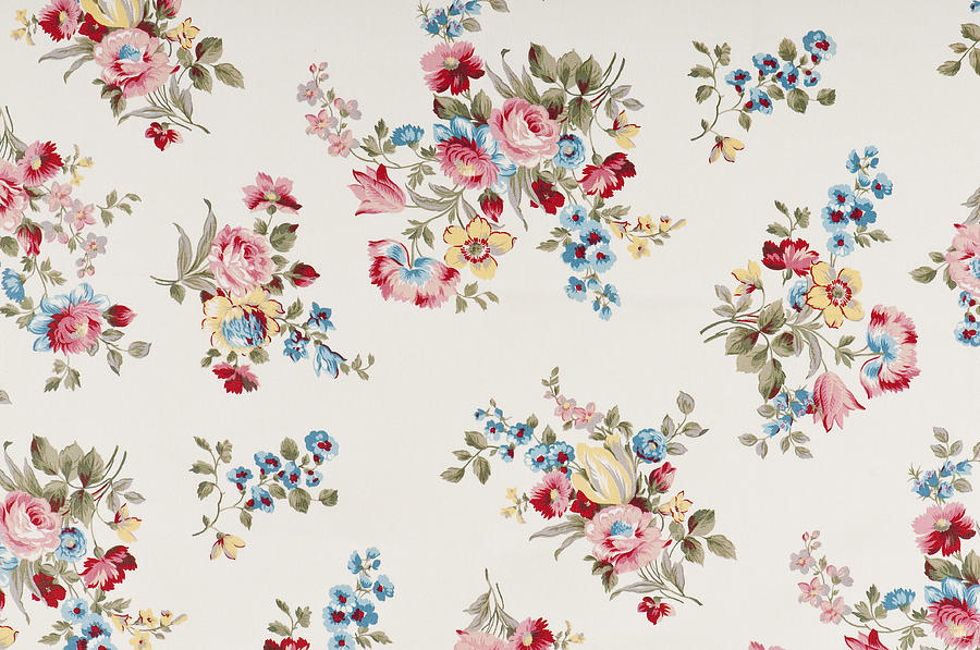 Farleigh Floral Medium Antique Fabric Photograph by Spiderplay