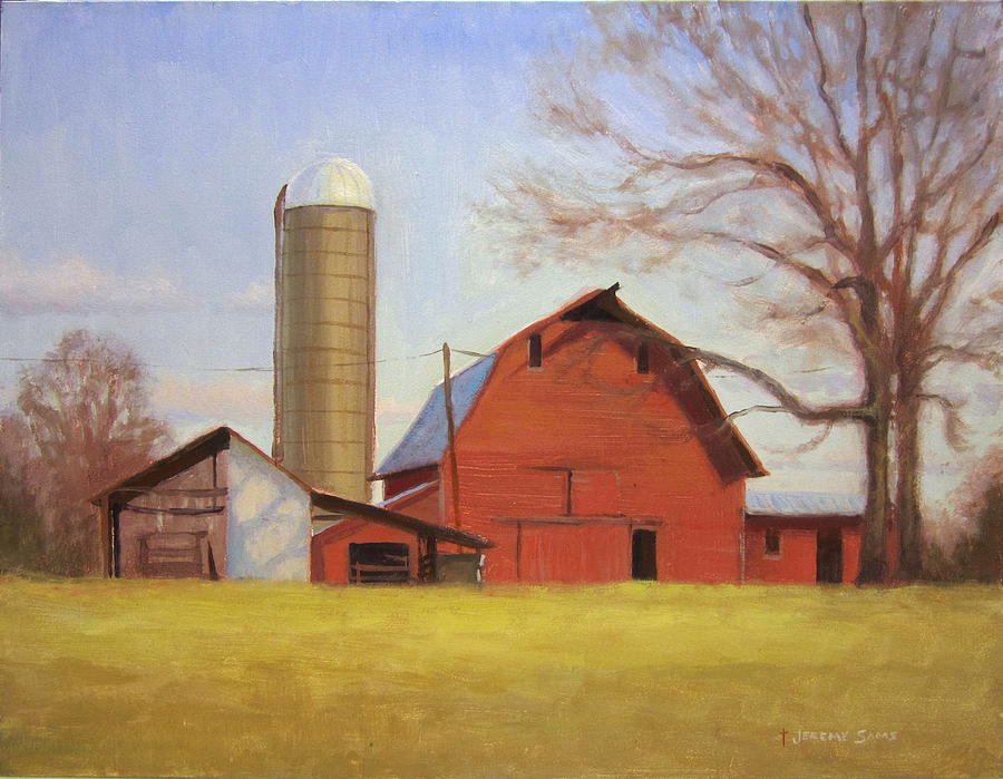 Farlow Barn Painting by Jeremy Sams - Fine Art America