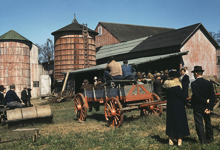 Farm Auction, 1940 Photograph by Granger