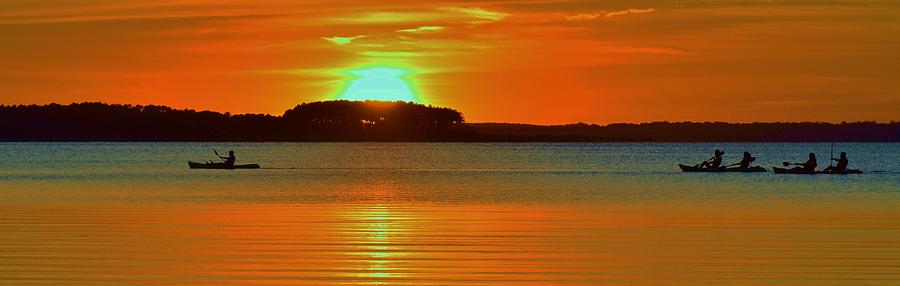 Paradise Photograph - Farm Bound - Kayak Sunset by Billy Beck