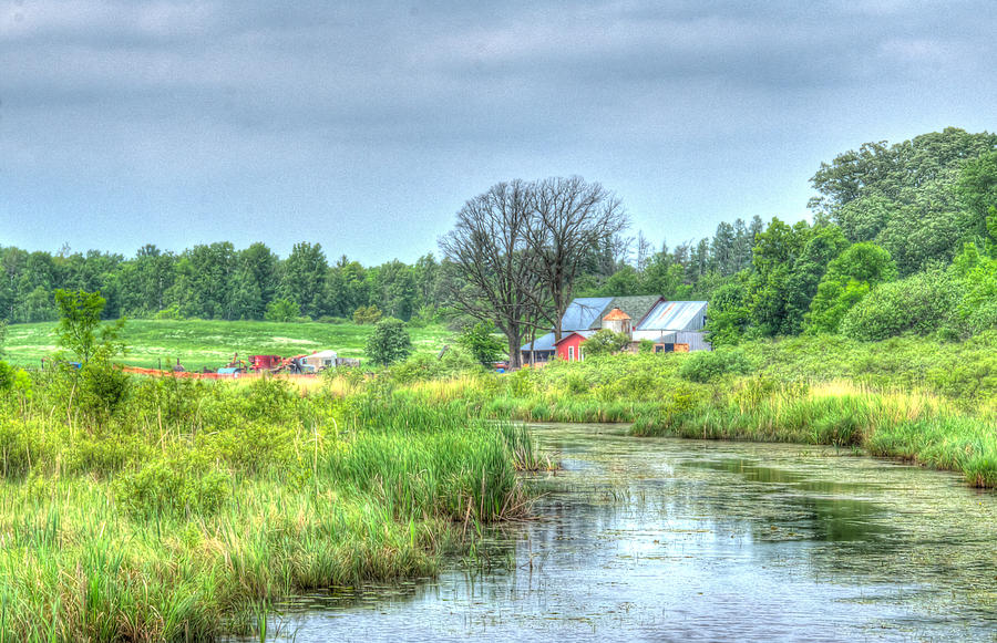 Farm By Creek Photograph by Paul Freidlund - Pixels