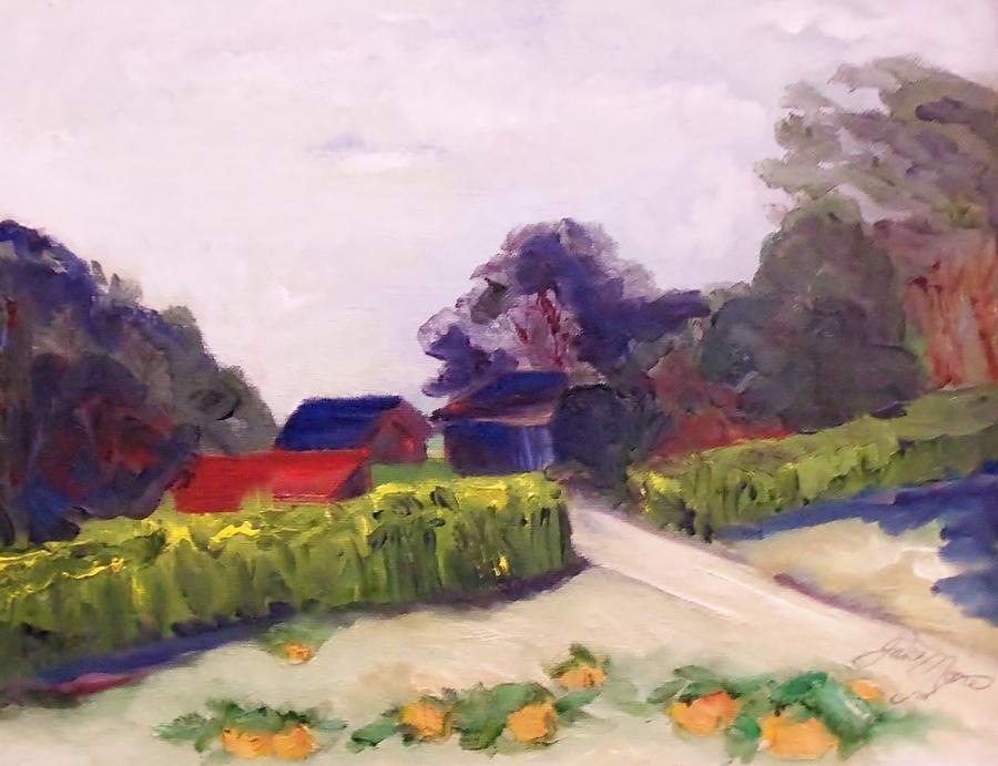 Landscape Painting - Farm Crops by Jan Moore