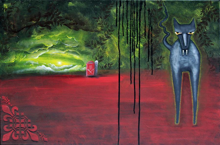 Dog Painting - Farm Dog by Angie Phillips Dog Painting - Farm Dog by Angie Phillips