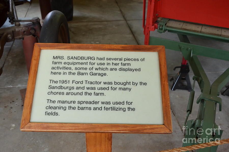 Mrs. Sandburgs Farm Equipment Photograph by Bob Sample