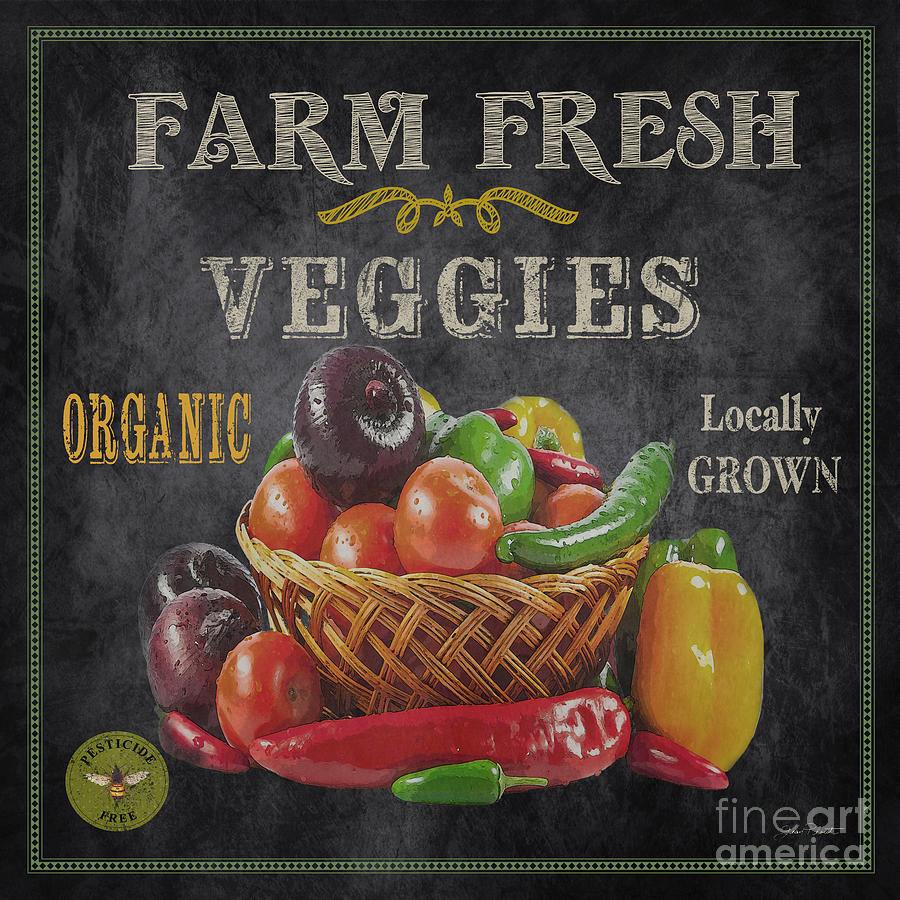 Tomato Digital Art - Farm Fresh-JP2637 by Jean Plout