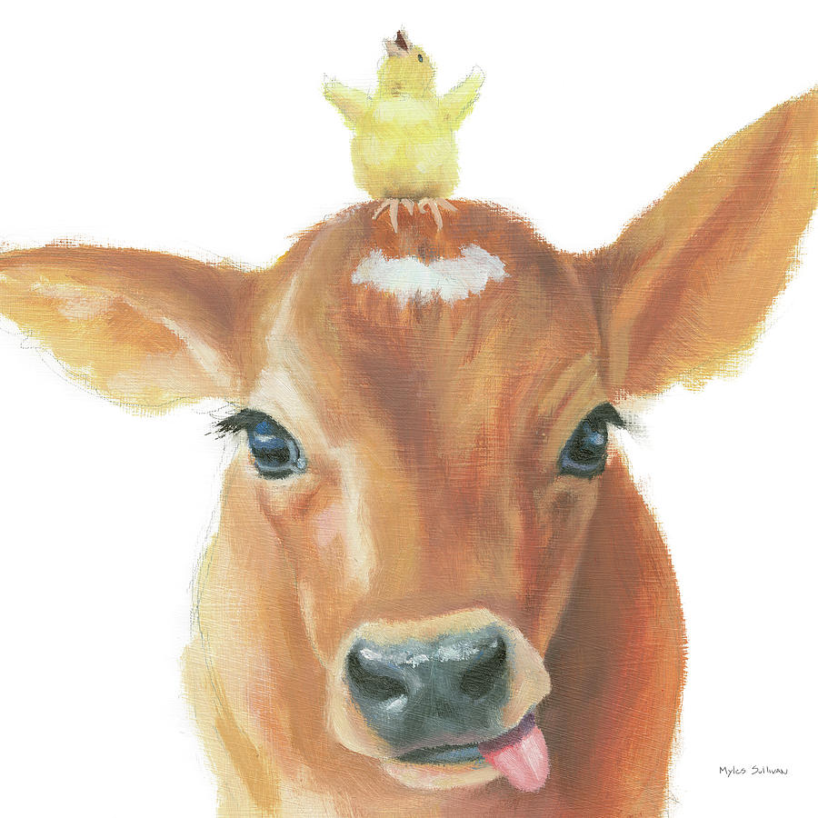 Animal Painting - Farm Friends IIi by Myles Sullivan