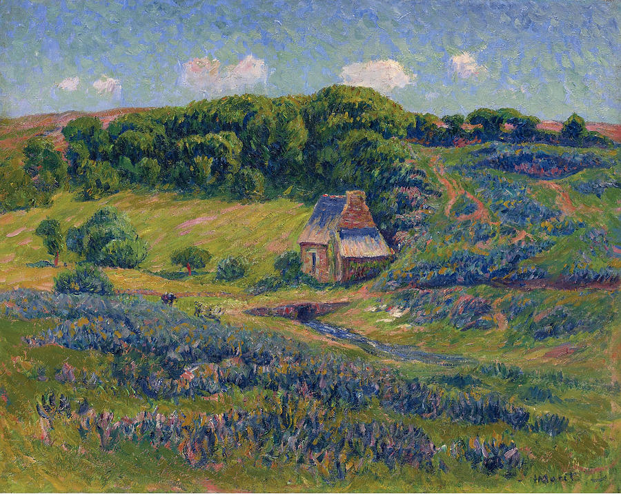 Farm in Bretonne Campagne Painting by Henry Moret