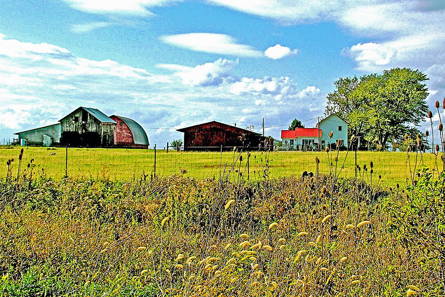 Farm Number Three near New Lisbon-Indiana  Photograph by Ruth Hager