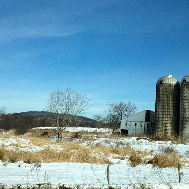 Farm Photograph - #farm #road #field #country #driving by Amber Campanaro