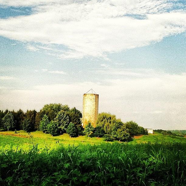 Farm Photograph - #farm #silo #country #pa #serene by Bryan ONeill