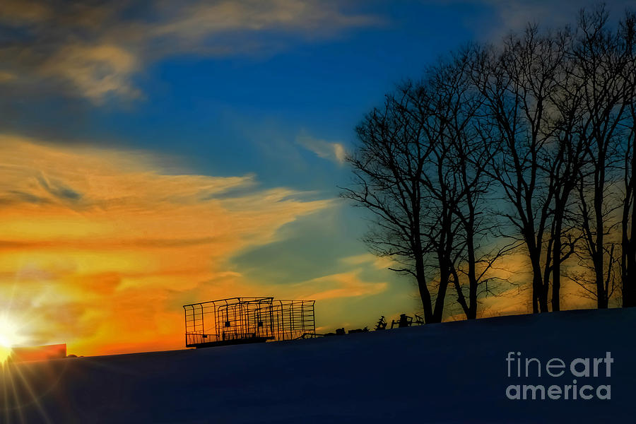 Sunset Photograph - Farm Sunset by Brenda Giasson