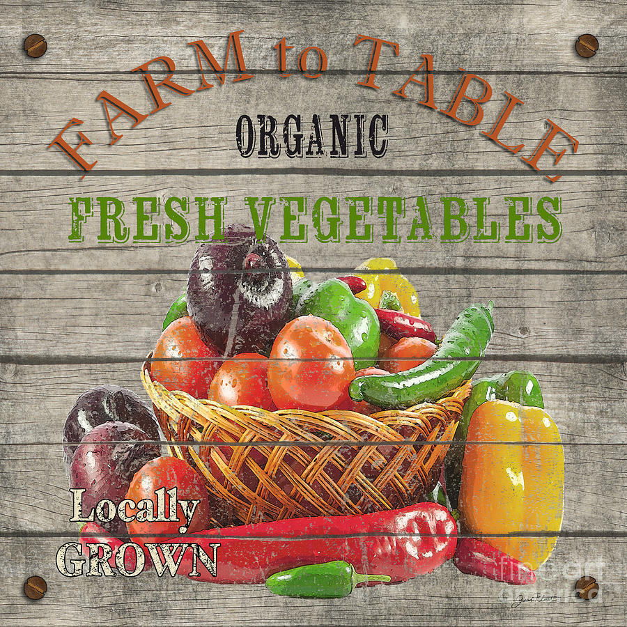 Farm to Table Vegetables-JP2632 Digital Art by Jean Plout