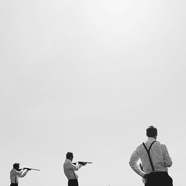 Farm Wedding On The Prairies. Shootin Photograph by David Guenther