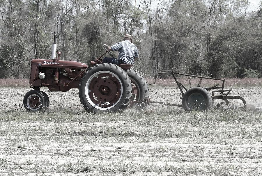Farmall Super C Plowing Photograph by Danny Jones