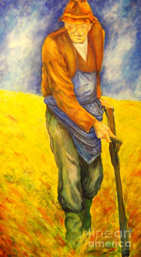 Farmer Painting by Dagmar Helbig