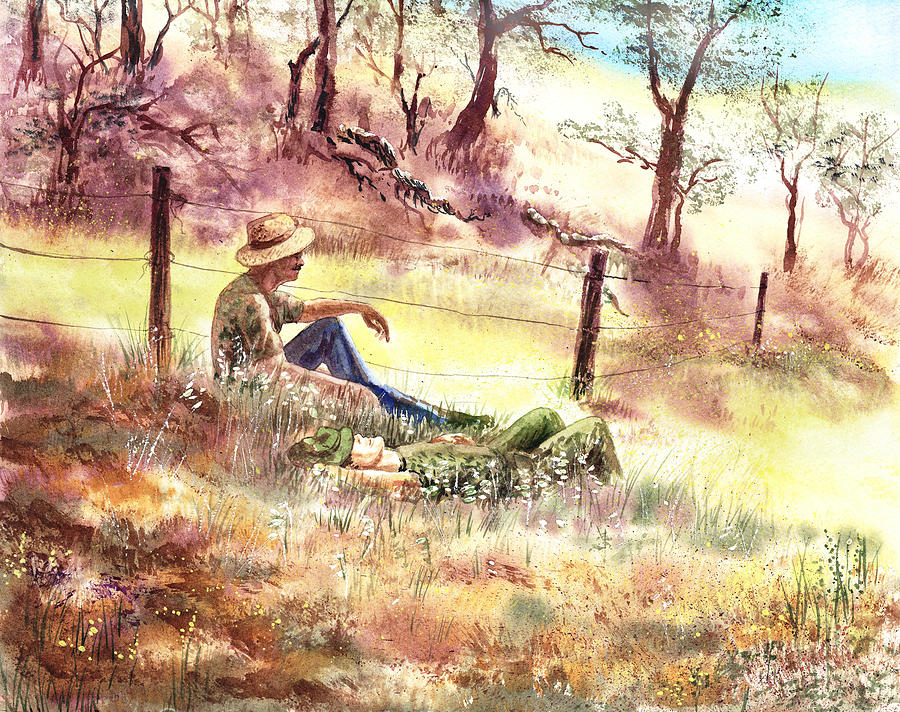 Fall Painting - Farmers And Hunters Heaven by Irina Sztukowski
