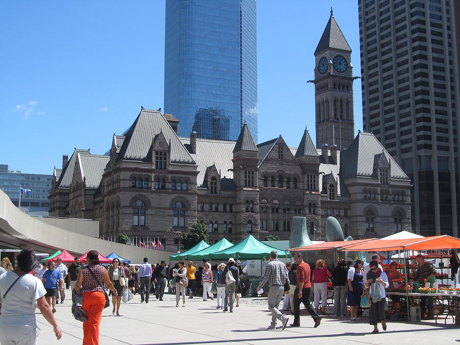 Farmers Market At Toronto City Hall Photograph by Alfred Ng - Pixels