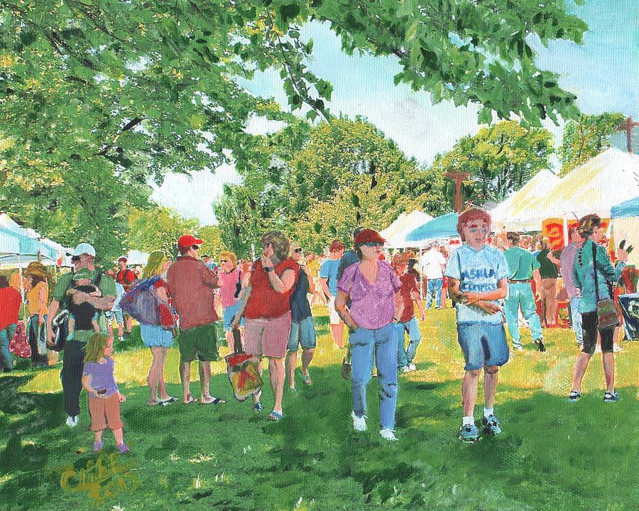 Farmers Market Painting by Cliff Wilson