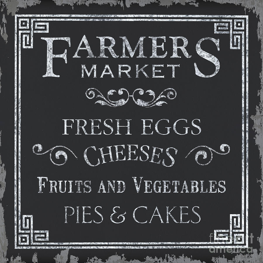 Egg Painting - Farmers Market by Debbie DeWitt