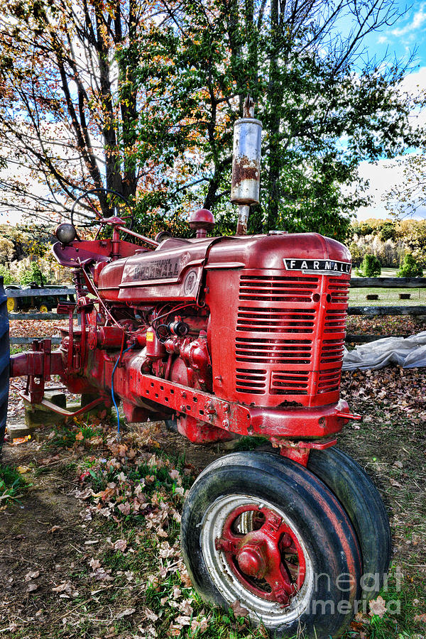 Vintage Photograph - Farmers Tractor by Paul Ward