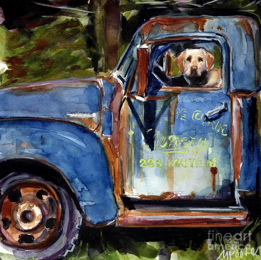 Dog Painting - Farmhand by Molly Poole