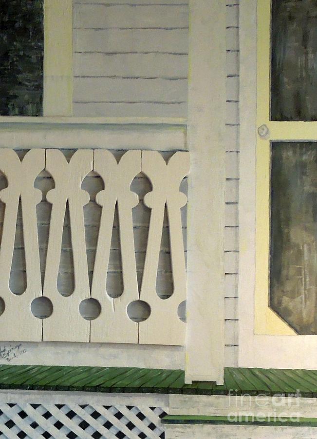 Farmhouse Porch Right Side Painting by Judith Espinoza