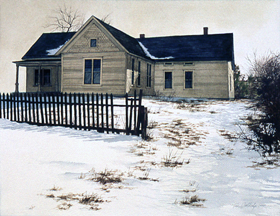Farmhouse Painting by Tom Wooldridge