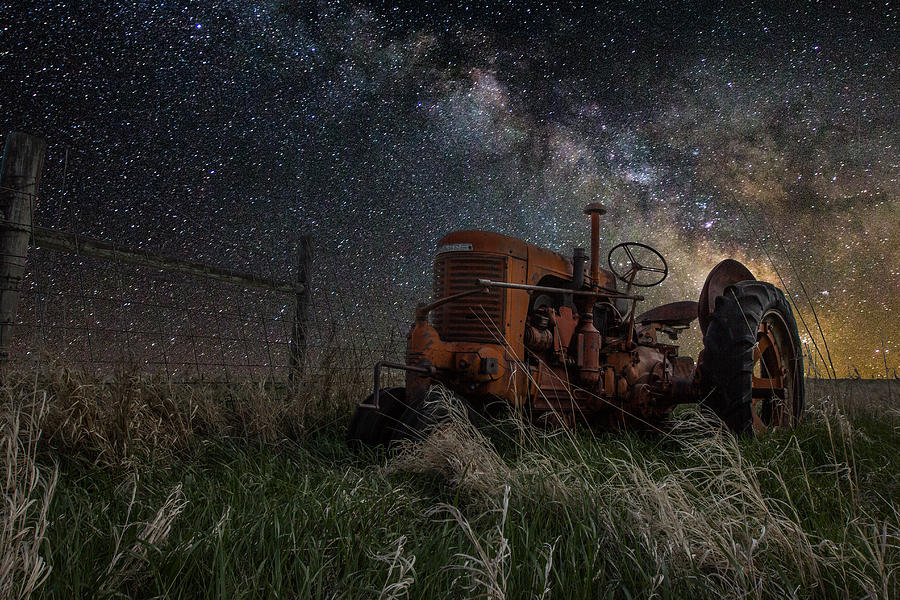 Tractor Photograph - Farming the Rift by Aaron J Groen