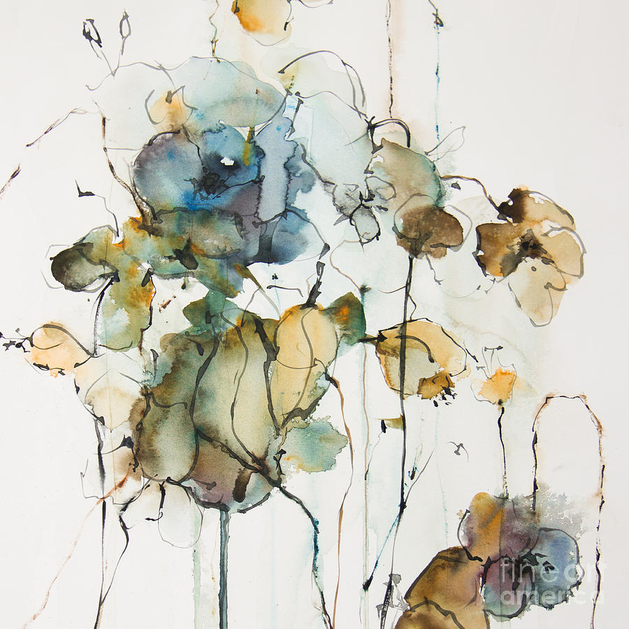 Flower Painting - Farytale by Annemiek Groenhout