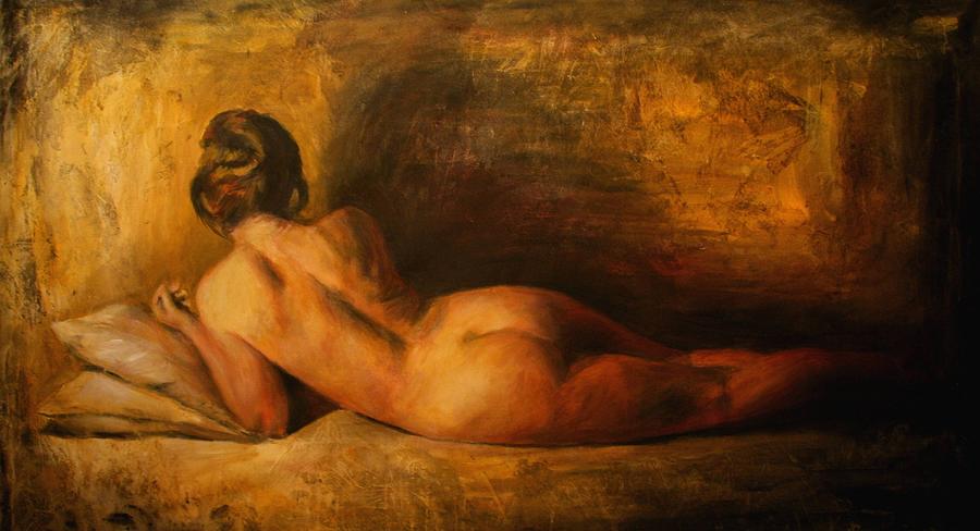Nude Painting - Fascino by Escha Van den bogerd