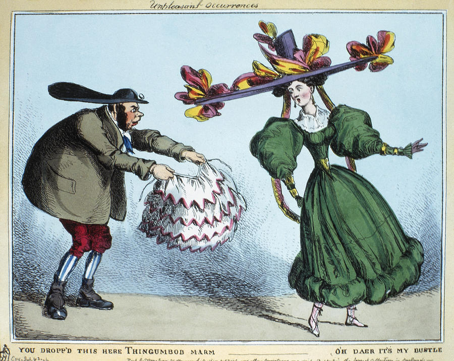 Fashion Bustle, C1830 Painting by Granger