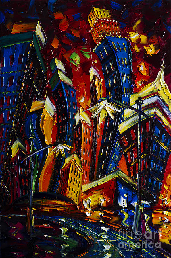 Skyline Painting - New York #8 by Willson Lau