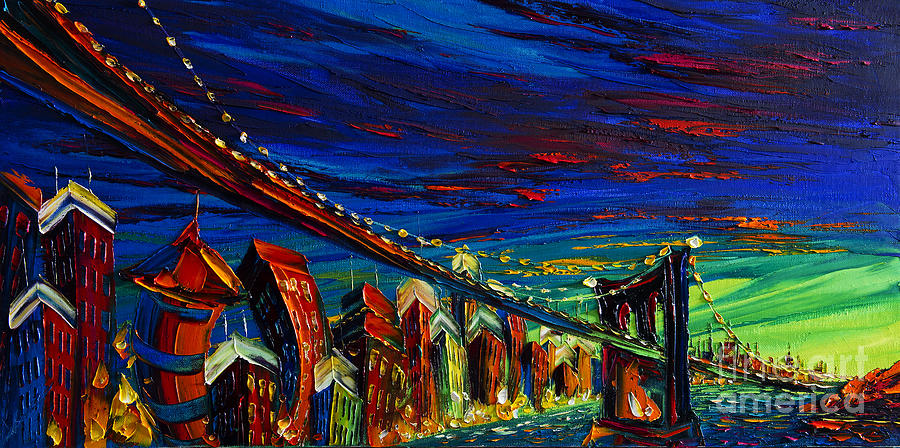 Skyline Painting - New York #3 by Willson Lau