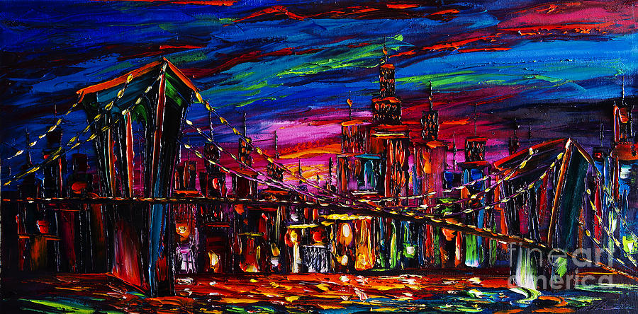 Skyline Painting - New York by Willson Lau