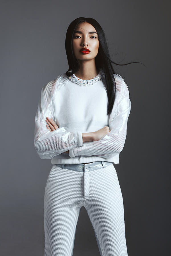 Fashionable Asian woman Photograph by Lambada