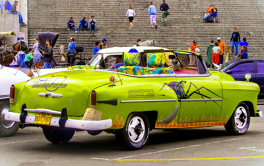 Fast And Furious Photograph - FAST and FURIOUS in CUBA by Karen Wiles