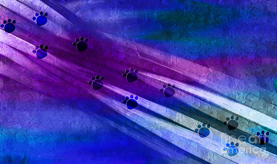 Fast Cats Superhighway - Abstract - Digital Painting Digital Art by Andee Design