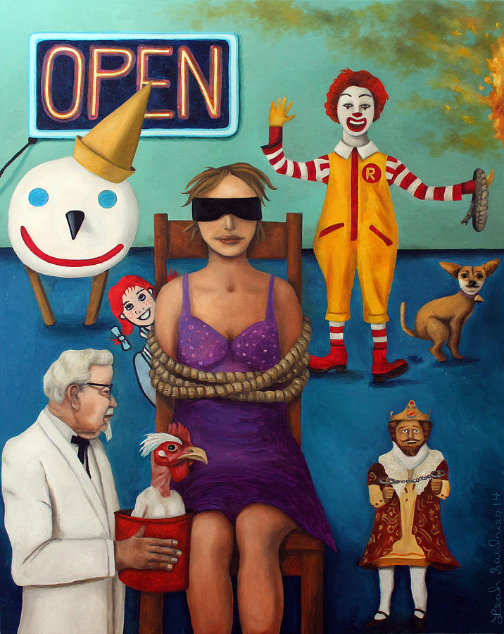 Fast Food Nightmare 3 Painting by Leah Saulnier The Painting Maniac