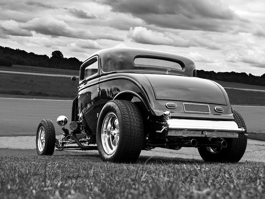 Fast N Loud - Black and White Photograph by Gill Billington