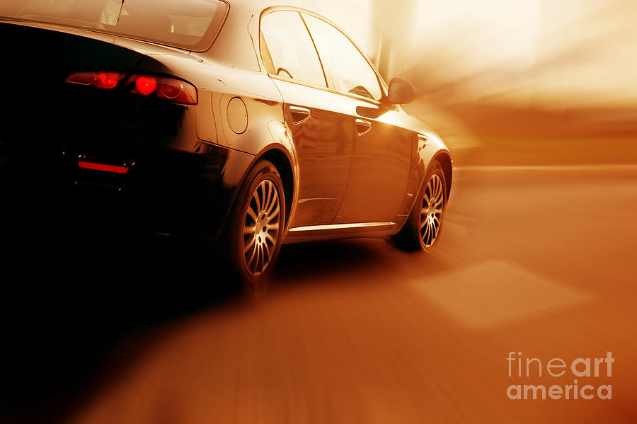 Abstract Photograph - Fast sport car by Michal Bednarek