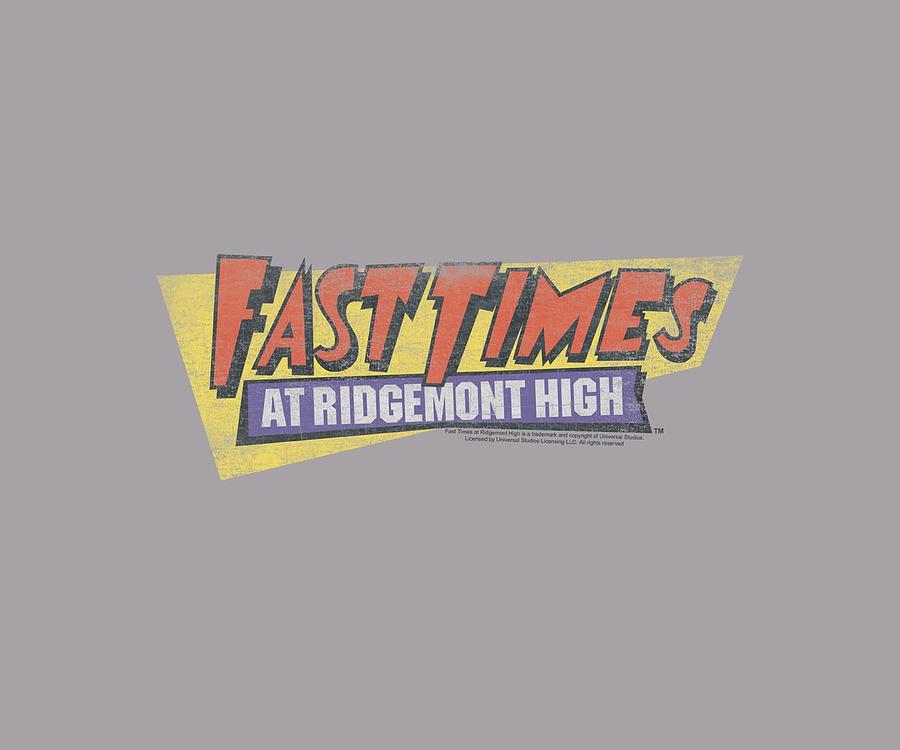 Movie Digital Art - Fast Times Ridgemont High - Distressed Logo by Brand A