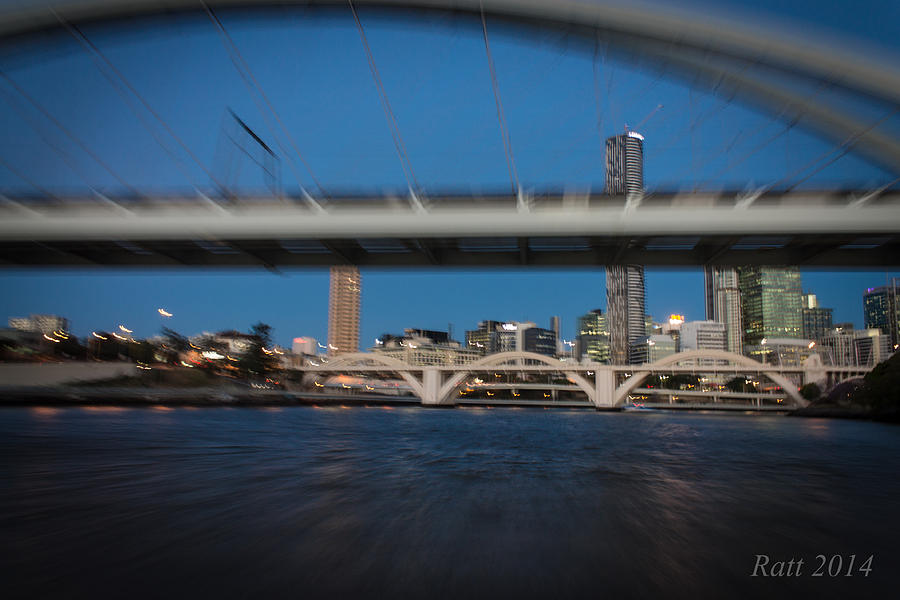 Fast Under The Bridge Photograph by Michael  Podesta 