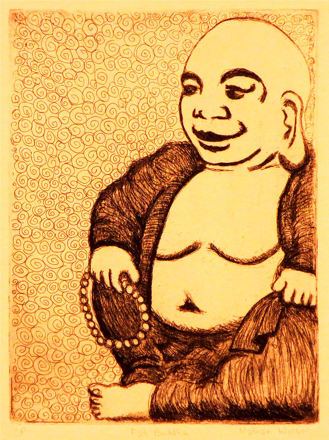 Buddha Painting - Fat Buddha by Nathan Winsor