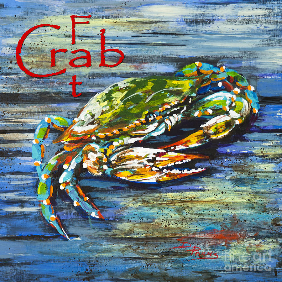 New Orleans Painting - Fat Crab by Dianne Parks