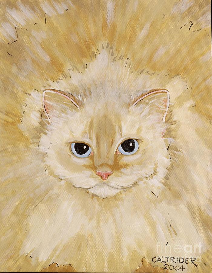 Fat Kitty Painting by Alison Caltrider