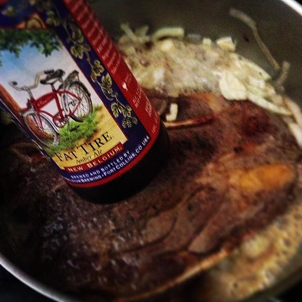 Fat Tire Down Over The Roast. Fat Tire Photograph by Chris Faddis